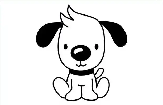 动物简笔画,小狗简笔画,简笔画图片