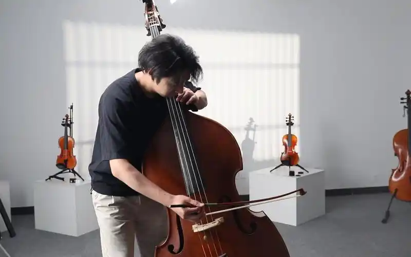中国乐派国乐团低音提琴演奏员吴奕