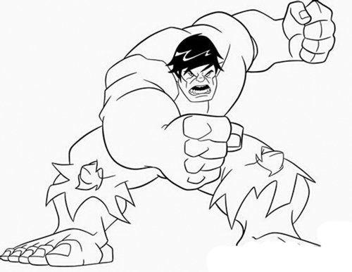 儿童巨人图画简笔画